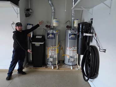 2 Water heater and water softener Install