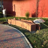 Laying the brick wall.