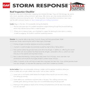 Roof Inspection Checklist