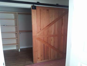 sliding barn door for closets