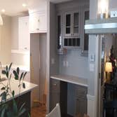 kitchen, powder room, mud room renovation