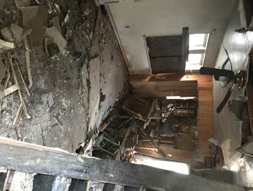 Flooring caved in BEFORE