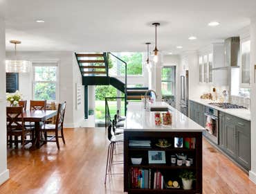 Rear Staircase Addition with Kitchen and Basement Renovation