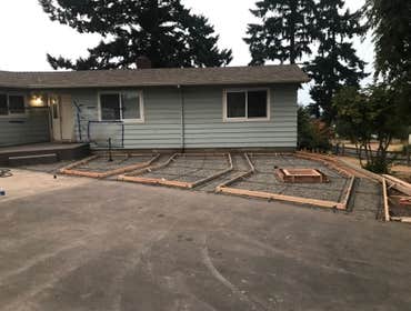 Stamped Concrete project During this project i had to prepare the area, remove old concrete, build forms and complete stamped/colored concrete.
