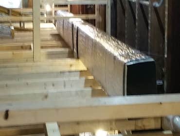 Installing ducts for heating system