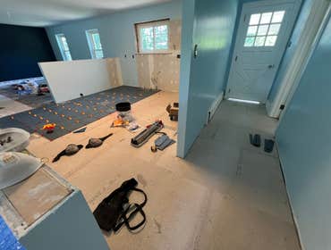 Photos by Blankenberg Flooring & More LLC #6 This project was for one of our contractors, he supplied all material. We installed Hardee board for the s