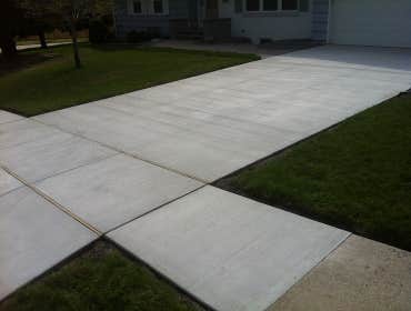 saw cut driveway