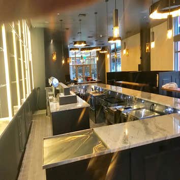 CENTRAL BAR+RESTARAUNT Ceramic tile installation
Quarry tile
Epoxy grouting