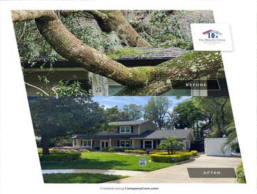 Photos from the Dantzler Group Inc Tree fell on the home damaging trusses and structural damage.