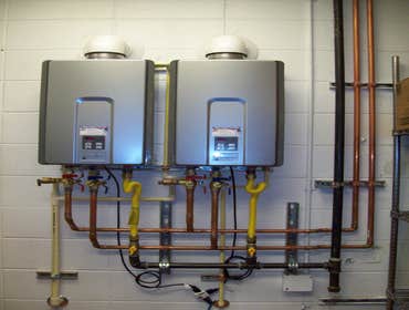 tankless water heater install
