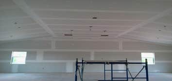 Project photos from Tradesman Drywall This is a church that we did in Wayne County, PA!