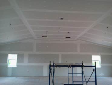 Project photos from Tradesman Drywall This is a church that we did in Wayne County, PA!