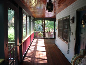 Photos by Lyman Design LLC #1 Restoration of rotted stairways and deck boards, including all new paint and stain.