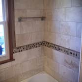 Richfield bathroom gut and remodel This is a bathroom in a 1950s Richfield home. The owners did most of the designing, and they loved the final result