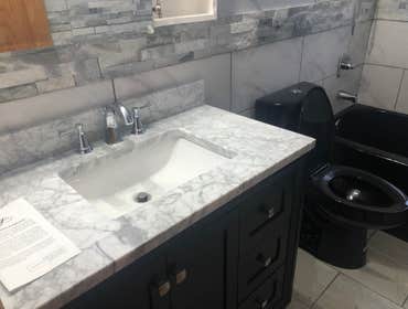 Photos by Allied Innovation Group #1 Examples of our flooring repair/refurbishment and bathroom remodeling at multiple locations
