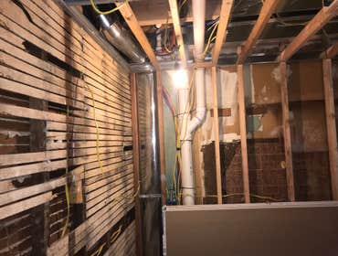 Kitchen plumbing remodel