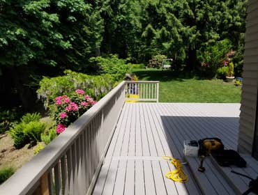 resurface existing deck with azek slate grey