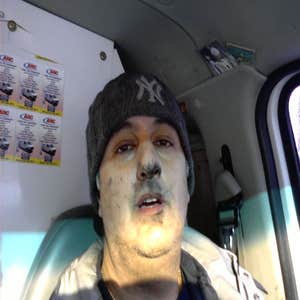 Poor me after boiler cleaning.