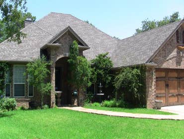 Cedar Garage Door and Backyard Kitchen
