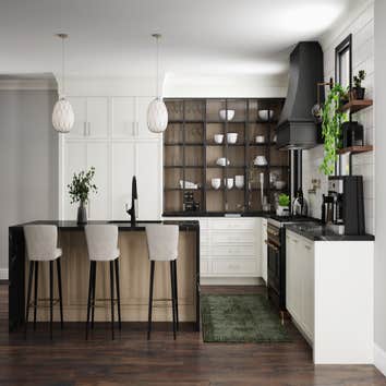 Dura Supreme Reese Black and White Kitchen