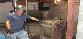 Project photos from Louis J Cartabona 1. Plumbing Mechanic Rob replacing sink and faucet!
2. Heating Mechanic Curtis starting a Oil to gas boiler repl