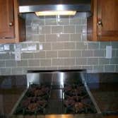 Glass tile backsplash we gave a tiny kitchen some big style