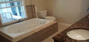 Tub and toilet