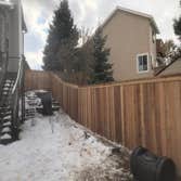 Cedar fence with Top cap