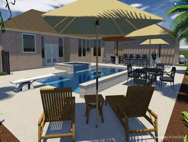 3D Design Various 3D renderings of pool design concepts we've done for previous customers of ours.