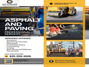 Photos by Optimum Construction Group Inc. #42 "Optimum Construction Group Inc. offers professional paving and asphalt solutions—perfect for those needi