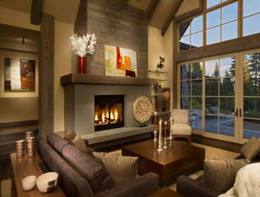 Concrete Fireplace Surround an