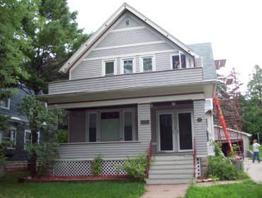New Creation Painting Project Exterior painting of historic home near Astor Park in Green Bay, WI