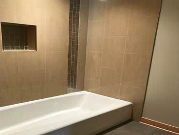 Photos from TGC Remodeling Pool room convert to three one bedroom apartments. Job - convert former pool room in basement of apartment building to three