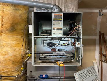 Photos by Xcel Heating & Air Conditioning Inc #2 Replaced Condenser, Evaporator Coil, Furnace and recycled old equipment. Removed all old and damaged D