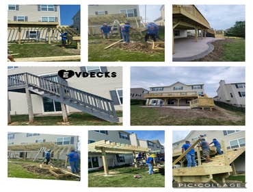 Photos by Evdecks Construction #1 WE REMOVE AN OLD DECK,CUSTOMER WANTED TO EXTEND DECK