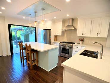 West Hollywood General Remodel Project This project involved enlarging the existing kitchen, by creating an addition at the rear of the home. It was pa