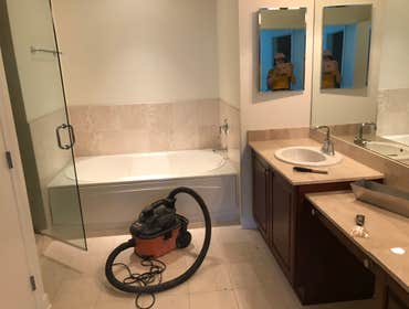Photos by H&l Master Construction #6 2 bathroom renovation .Before and after . open bathroom walls, replace shower valve system. Replace shower pan. Re