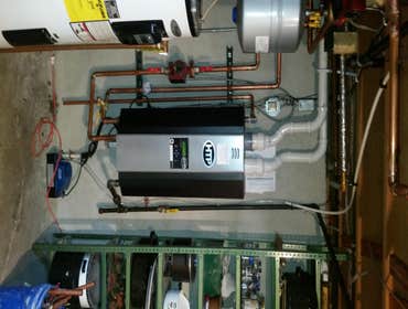 High efficiency gas boiler