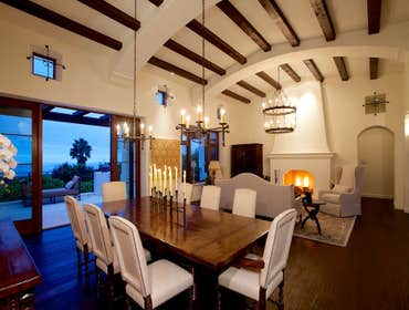 La Jolla Custom Home Installation of Provenza flooring and custom stained and scraped stair treads.
