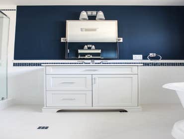 Baine Contracting Inc Project Multiple jobsites - showing kitchens, interior and exterior trim work, new homes, bathrooms, tile work, wood and iron ra