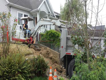 Seattle Concrete Wall Removal - Driveway enlargement