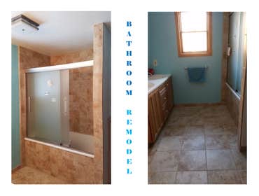 Bathroom remodel: tub/shower, tile