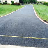 Paver blocks and asphalt