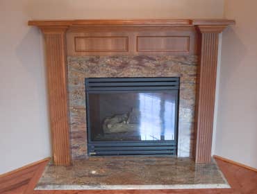 Schumaker Construction Project New Master bath and Fireplace surround.