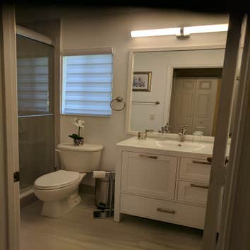 Bathroom Remodel Bathroom remodeling with certified Green tiles and high efficient toilets and plumbing fixtures.