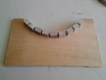 Curved marble column Steps to make a curved marble mosaic column in the entrance of a marble shower