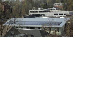 The Green House This LEED apartment building has a 24KW grid tied net metered array, designed to meet all electrical house lighting and HVAC needs...
