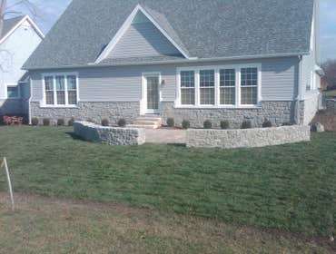Jones Home This newly build home was landscaped by Turner Landscaping this fall