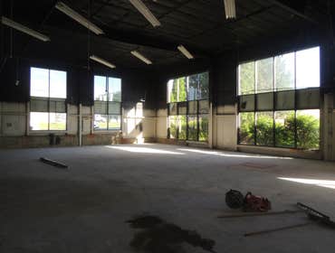 Gutted building in Cary