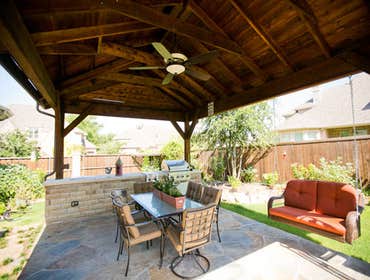 Patio Cover and Kitchen